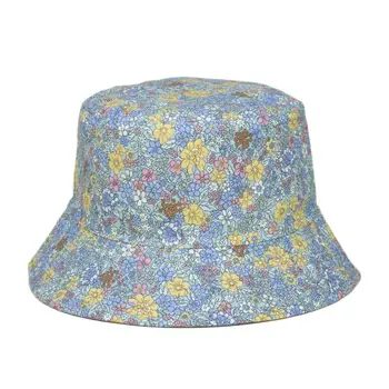 Kwiat bawełny drukowania wiadro kapelusz rybaka kapelusz odkryty drogowa kapelusz czapka od Słońca kapelusze dla mężczyzn i kobiet 380