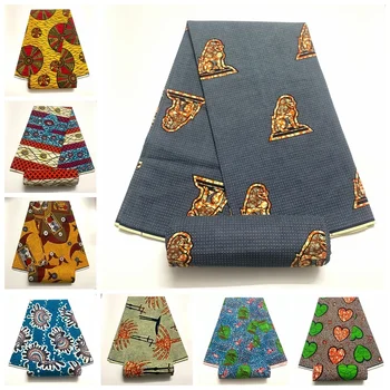 2022 nowa afrykańska wosk tkanina 100% bawełna wosk do sukienek Afrykańskie woskowe wzory afrykański Анкарский Wosk prawdziwy nigeryjski wosk do ubrań